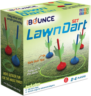 Lawn Darts Set - Glow in the Dark Soft Tip Lawn Darts - Outdoor Lawn Games for Family